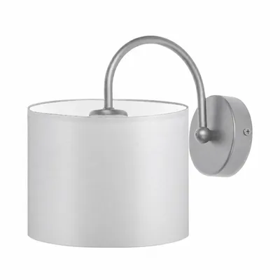 Kinkiet skandynawski z abażurem LYON elegancka lampa ścienna do nowoczesnych wnętrz