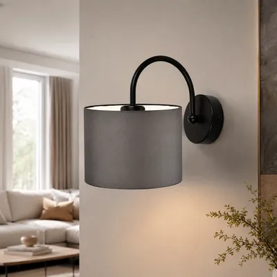 Nowoczesna lampa ścienna w neutralnym kolorze LYON kinkiet modern classic
