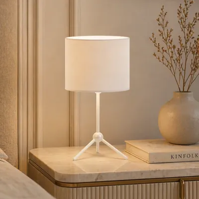 Lampka nocna na 3 nóżkach ASPEN w białej kolorystyce