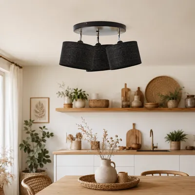 Lampa sufitowa boho do sypialni DAKOTA BOHO z regulacją kąta padania światła