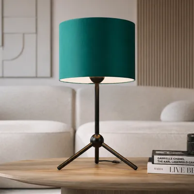 Lampka nocna tripod butelkowa zieleń ASPEN