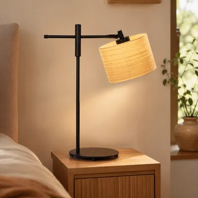 Boho lampka stołowa z regulowanym ramieniem SEATTLE BOHO
