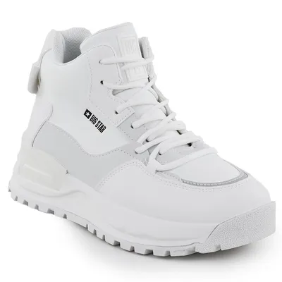 Sneakersy damskie na platformie białe Big Star SS274510