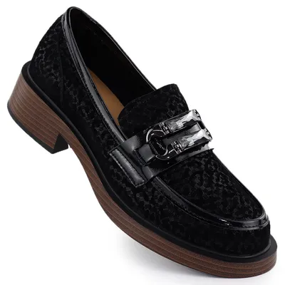Skórzane półbuty damskie lordsy D&A S.Barski Premium Collection MR52-176