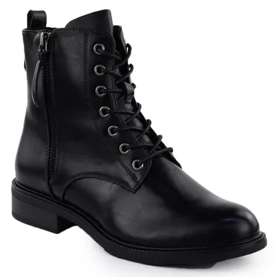 Skórzane botki damskie workery czarne T.Sokolski Z25-214