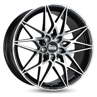 Felgi MAM b2 5x112 8x18 et45 black front polish