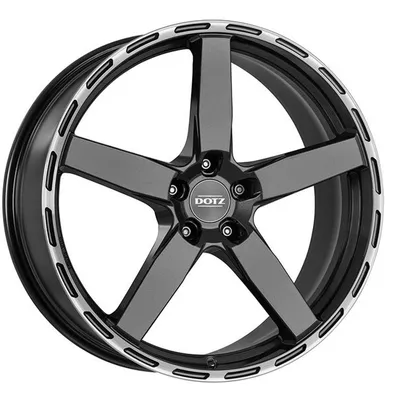 Felgi DOTZ marinabay dark 5x114.3 9.5x19 et40 gunmetal polished lip