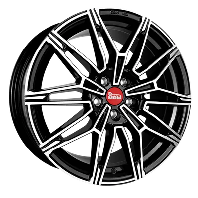 Felgi MAM b3 5x120 8.5x19 et35 black front polish