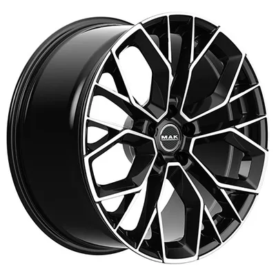 Felgi MAK stilo-d 5x130 11.5x22 et51 black mirror