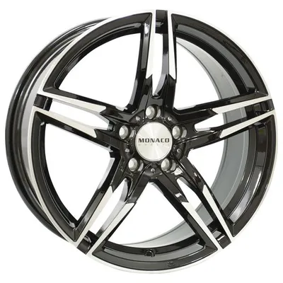 Felgi monaco gp1 5x112 7.5x17 et45 gloss black polished