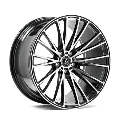 Felgi axe cf2 5x112 8.5x20 et25 black polished