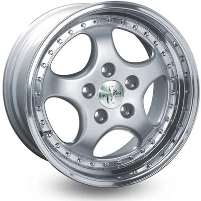 Felgi KESKIN kt2 9.5x18 5x130 et52 silver lip polish
