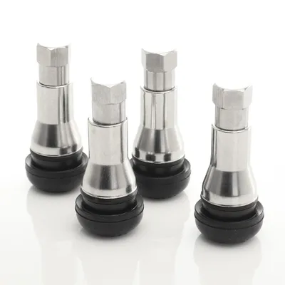 Zestaw 4szt. zawór tr413 (epdm+brass) silver