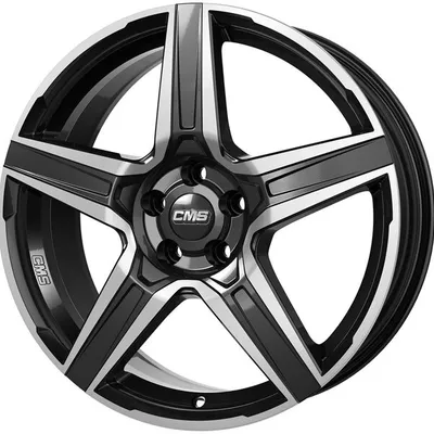 Felgi CMS c34 5x112 7.5x18 et49 diamond black gloss