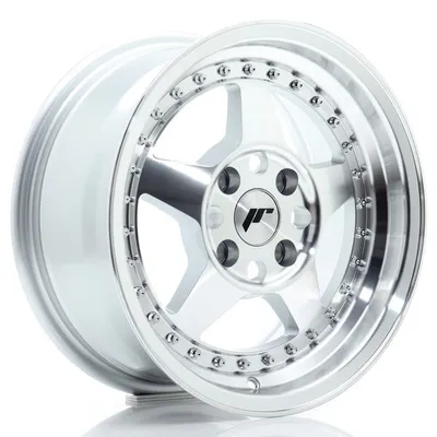 Felgi JAPAN RACING jr6 15x7 et25 4x100 silver machined face