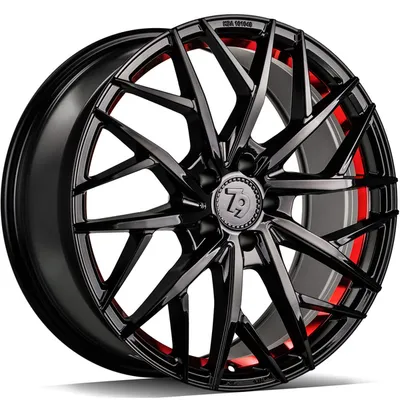 Felgi SEVENTY9 ssf-1 5x112 8.5x19 et45 black glossy red inner lip