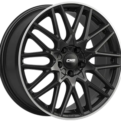 Felgi CMS c25 5x114.3 8.5x19 et40 gloss black polished lip