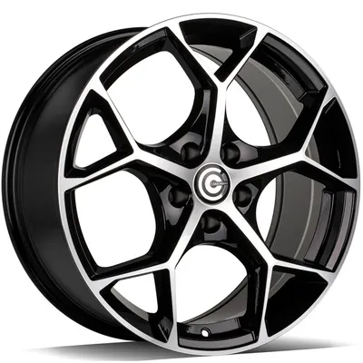 Felgi CARBONADO fancy 5x112 8x18 et30 black front polished