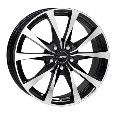 Felgi AUTEC brixen 5x100 6.5x16 et40 black polsihed