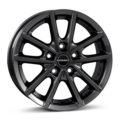 Felgi BORBET w 5x100 6x15 et45 mistral anthracite glossy