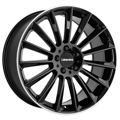 Felgi CARMANI 17 fritz 5x112 8.5x20 et35 black lip polish