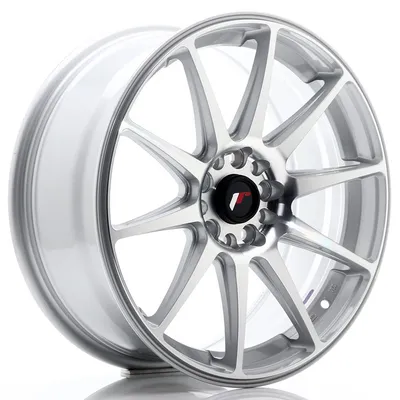Felgi JAPAN RACING jr11 18x7.5 et40 5x112/114 silver machined face