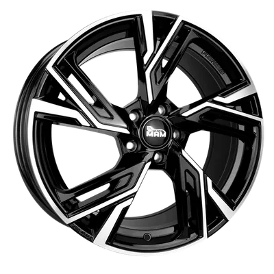 Felgi MAM rs5 5x112 8.5x19 et45 black front polish