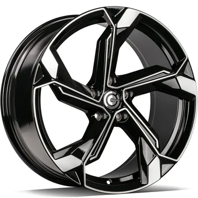 Felgi CARBONADO superstar 5x112 8x18 et35 black front polished