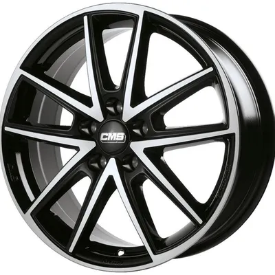 Felgi CMS c30 5x114.3 7.5x18 et45 diamond black gloss