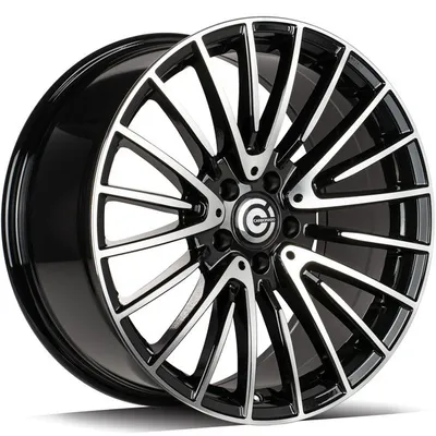 Felgi CARBONADO inex 5x112 8.5x19 et35 black front polished