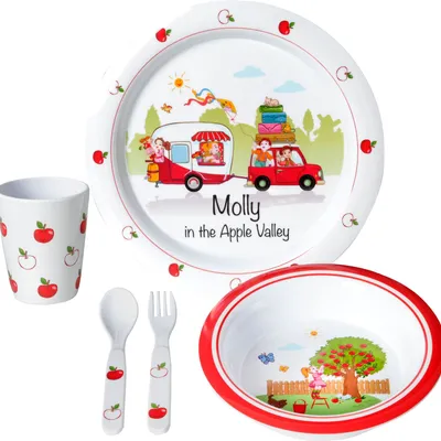 Zestaw Obiadowy DLA Dzieci Brunner Molly Kids Girl 3+ 5 szt.