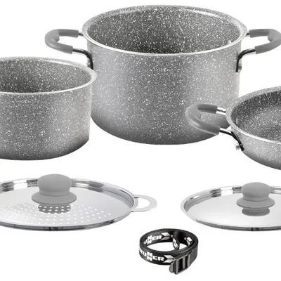 Garnek Zestaw 7+1 Brunner Gourmet Rock NG 20 cm Outlet