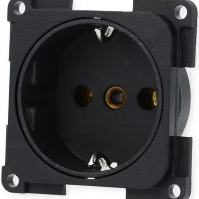 Gniazdo Elektryczne System 10000 230V Czarne