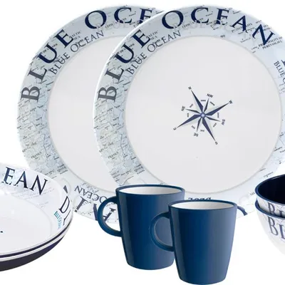 Zestaw Obiadowy Brunner Blue Ocean 8 szt.