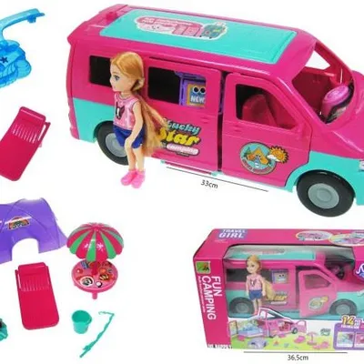Zabawka "kampervan 32 cm Z Lalką 14 cm