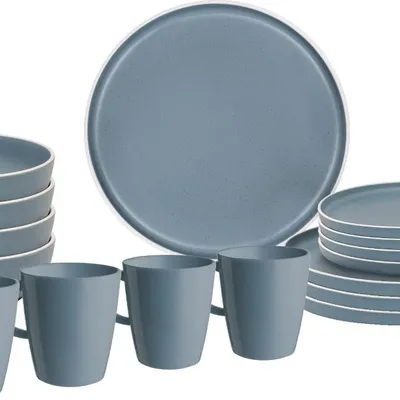 Zestaw Obiadowy Brunner Dolomit Blue Lunch BOX 16 szt.