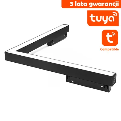 Lampa Magnetyczna Narożna DDCX-B12-TY Tuya 24W Czarna