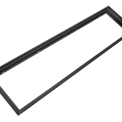 Ramka natynkowa do paneli LED 120x30 6.3cm metal Czarna