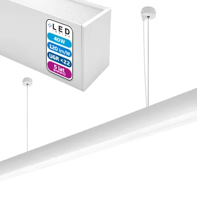 Lampa wisząca Schedar HL 40W 150cm 4000K Biała