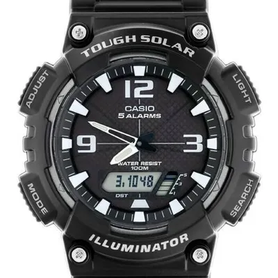 Zegarek męski Casio aq-s810w-1avef (zd044h) - solar powered + box