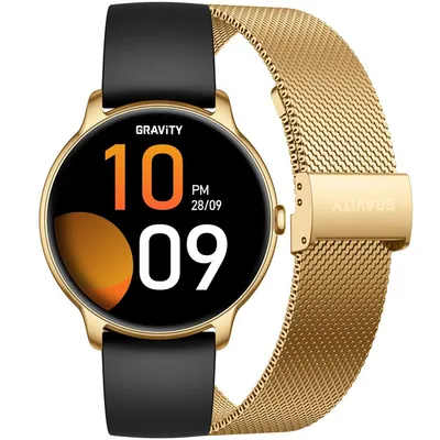 Smartwatch damski Gravity gt31-2 - amoled, dodatkowy pasek (sg052a)