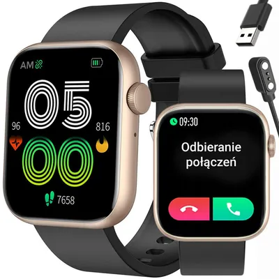 Smartwatch unisex Gravity gt3-2 - rozmowy bluetooth, własne tarcze (sg022b)