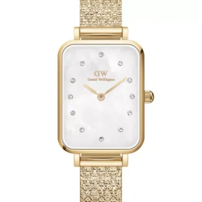 Zegarek Damski DANIEL WELLINGTON Quadro Lumine Pressed Piano 20mm DW00100582 + BOX (zw519a)