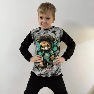 Bluza dresowa z panelem - Skater boy