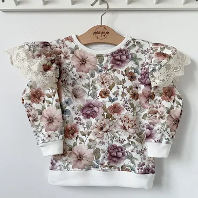 Bluza dresowa z rozcięciami - Gardenia