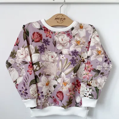 Bluza dresowa - Mauve flower