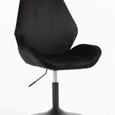 FOTEL HR350N CZARNY WELUR CZARNA PODSTAWA