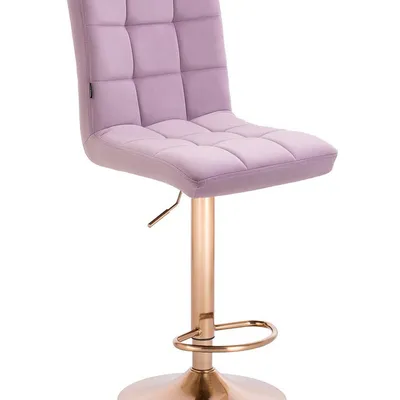 FOTEL HR7009W WRZOSOWY WELUR ZŁOTA PODSTAWA