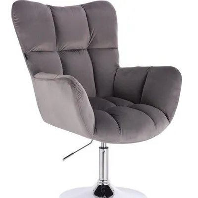 FOTEL HR650N GRAFITOWY WELUR