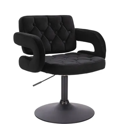 HOKER HR8403N CZARNY WELUR CZARNA PODSTAWA